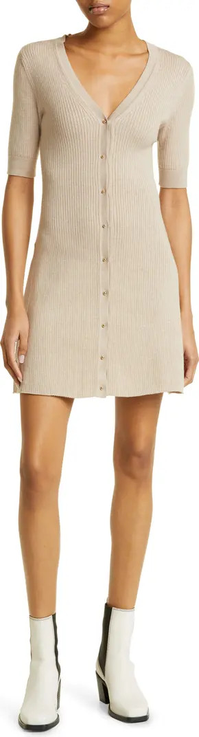 ba&sh Kao Rib A-Line Minidress | Nordstrom | Nordstrom
