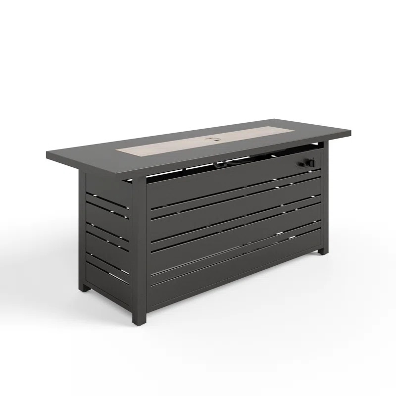 Niven Rectangle Propane Smokeless Fire Pit Table with Hidden Fuel Tank | Wayfair North America