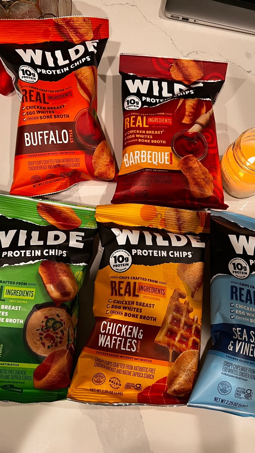 @wildechips our hands down my all-time favorite chips, they are packed with protein, and made with only chicken breast, egg whites, and a bone broth. They are so good for you and taste amazing they are available at target.

#LTKFitness #LTKFamily