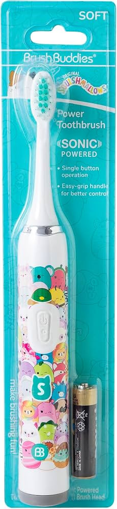 Brush Buddies Squishmallows Sonic Toothbrush, Ultra Soft Bristles, Electric Toothbrush for Adults... | Amazon (US)