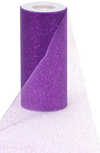 Berwick Offray Purple Sparkle Tulle by the Bolt, 6'' W, 25 Yards | Amazon (US)