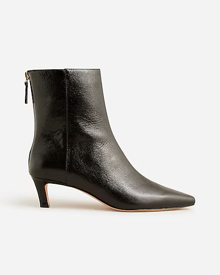 Stevie ankle boots in crinkle leather | J.Crew US