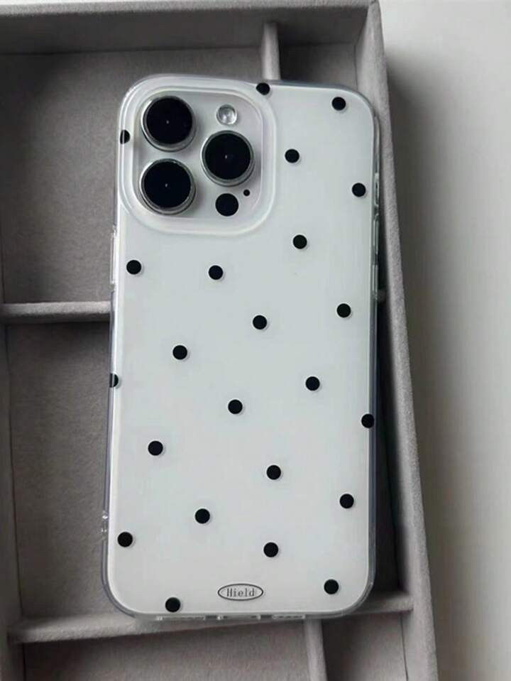 Stylish Cute Polka Dot Glossy Soft Phone Case Compatible With IPhone 16 15 14 13 12 11 Pro Max 16... | SHEIN
