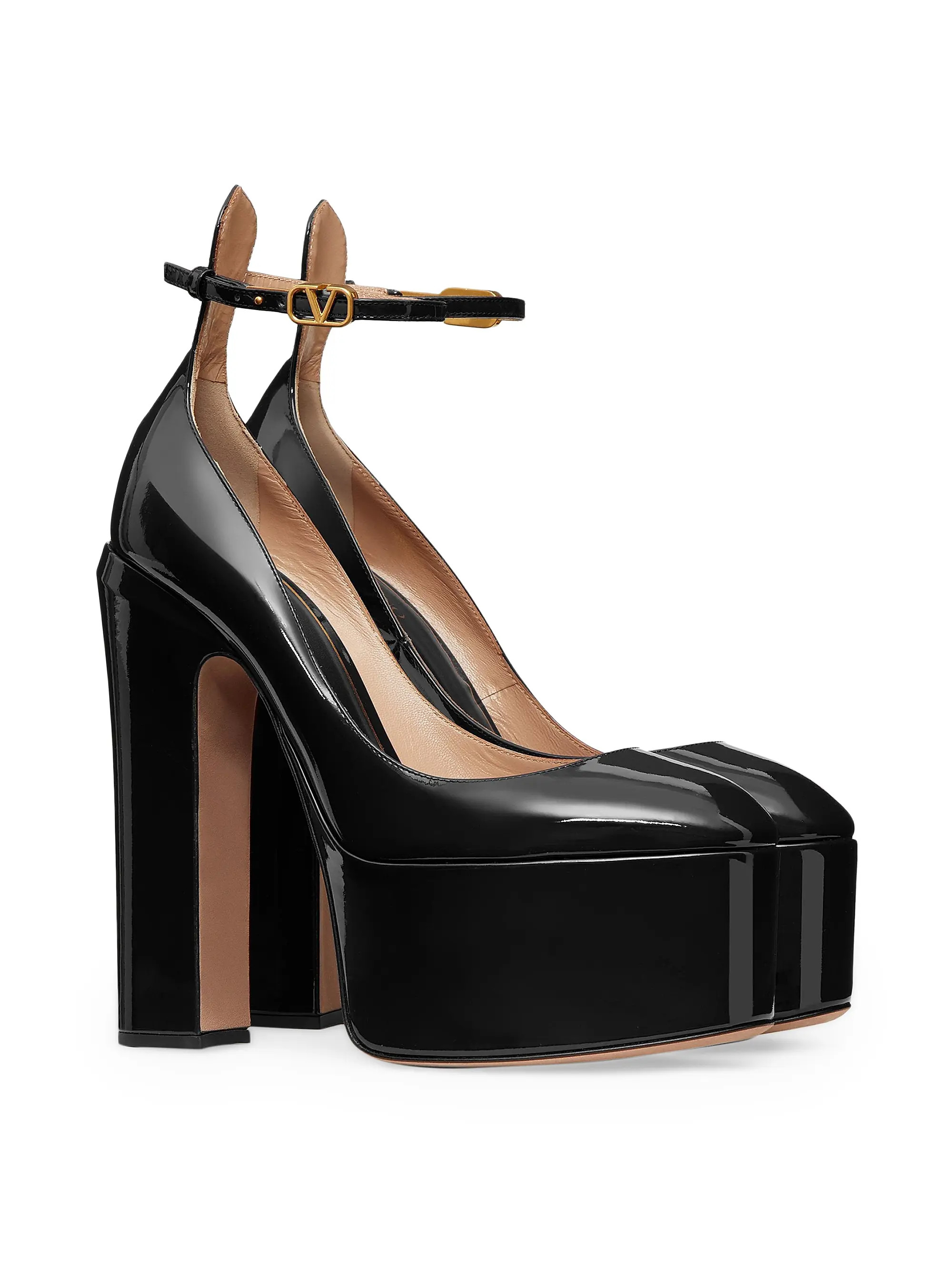 Tan-Go Platform Pumps In Patent Leather 155 MM | Saks Fifth Avenue