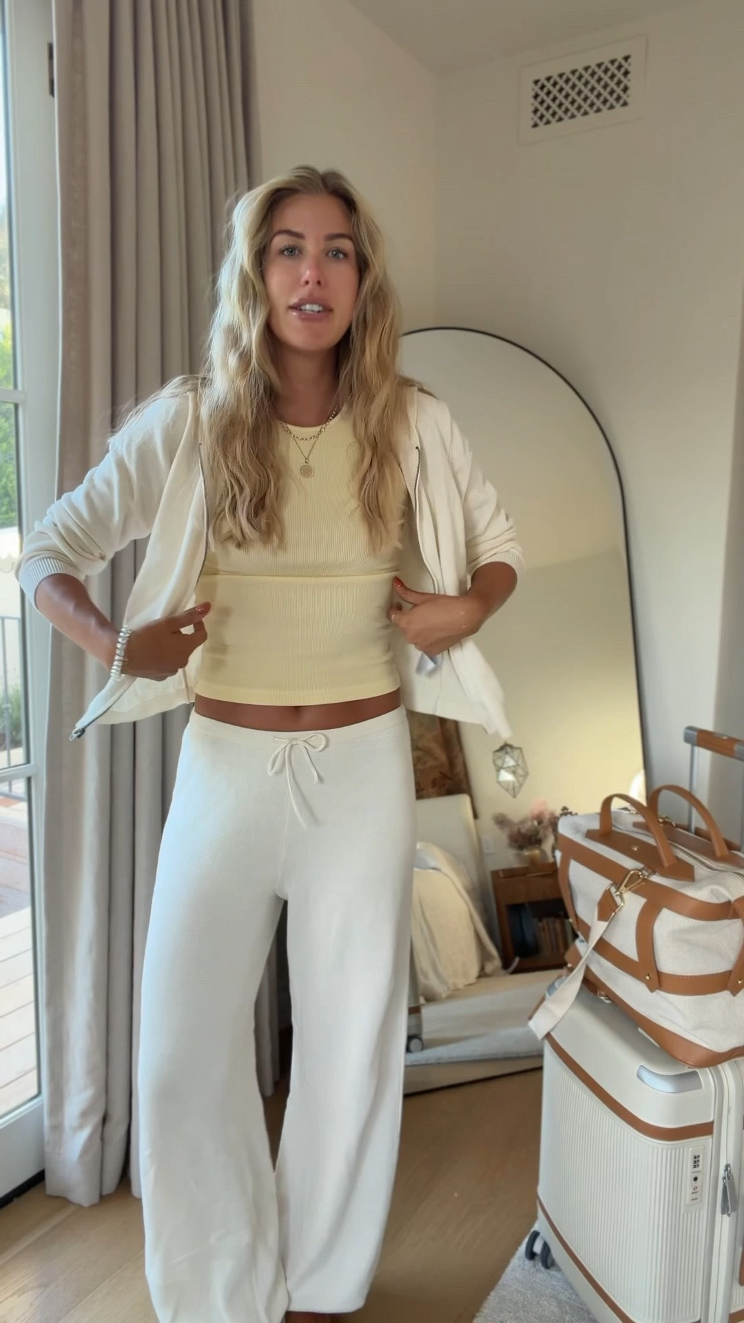 travel day ootd 🧡 true to size!! I’m in the long length on the pant :) AND LOOKALIKES FOR MY LUGGAGE!! my exact brand went out of business so I linked similar

#LTKootd #LTKdayinmylife #LTKTravel