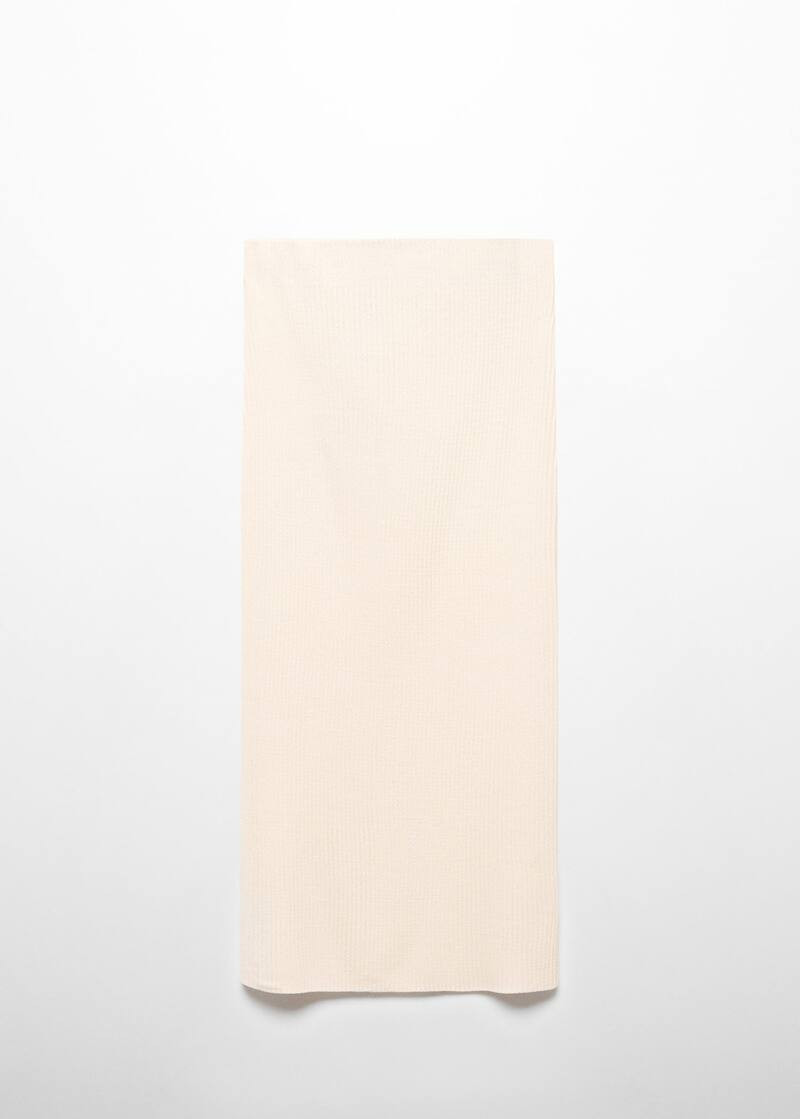 Langer strickrock -  Damen | Mango Deutschland | MANGO (DE)
