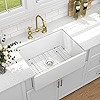 White Farmhouse Sink 30X20 inch Fireclay Farm Sink Apron Undermount Kitchen - Beslend Large Singl... | Amazon (US)