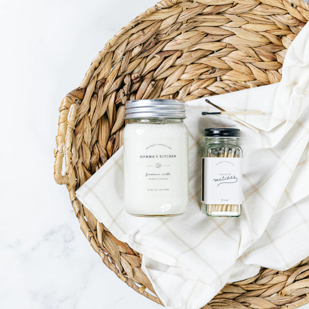 Candle & Safety Matches Bundle Lavender Vanilla | Antique Candle Co.