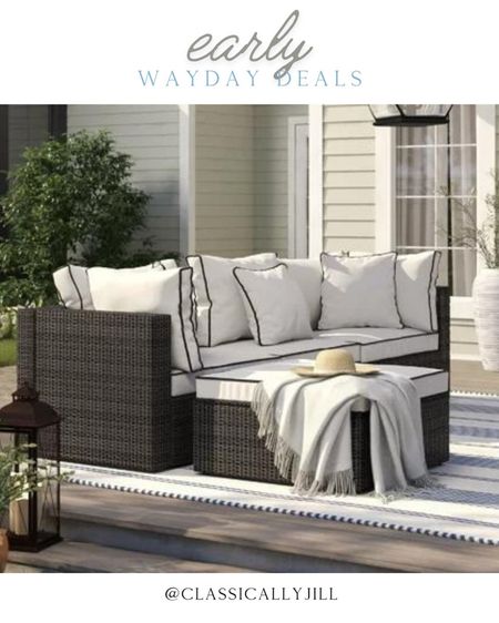 Outdoor sectional Wayday wayfair sale patio furniture 

#LTKhome #LTKsalealert