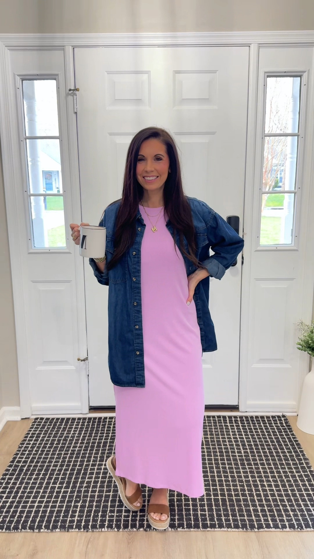 Target dress with built in bra?! Yes please! 
Dress: small
Denim shirt: XSmall
Shoes: 6.5

#LTKWorkwear #LTKootd #LTKPetite