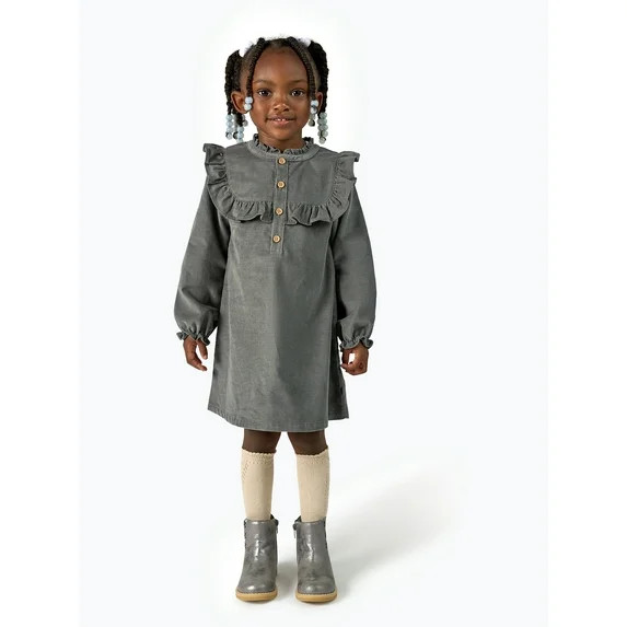 Modern Moments by Gerber Toddler Girl Ruffled Yoke Dress, Sizes 12M-5T | Walmart (US)