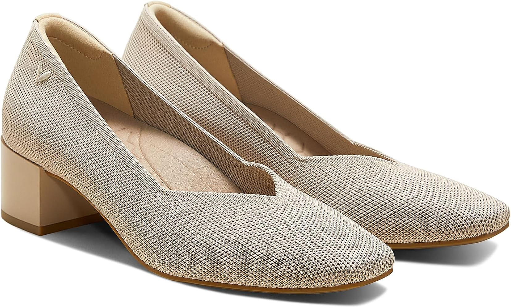 VIVAIA Megan Square-Toe Arch Support Stress Free Chunky Heels | Amazon (US)
