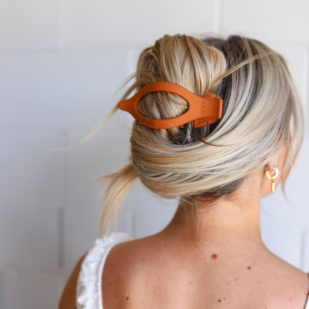 KAXI - Laydown 2.0 Hair Clip Claw - Perfect for Thick & Thin Hair | Strong Clip (Burnt Orange) | Amazon (US)