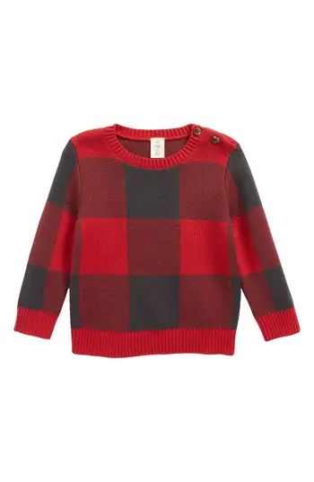 Infant Boy's Tucker + Tate Buffalo Check Sweater | Nordstrom