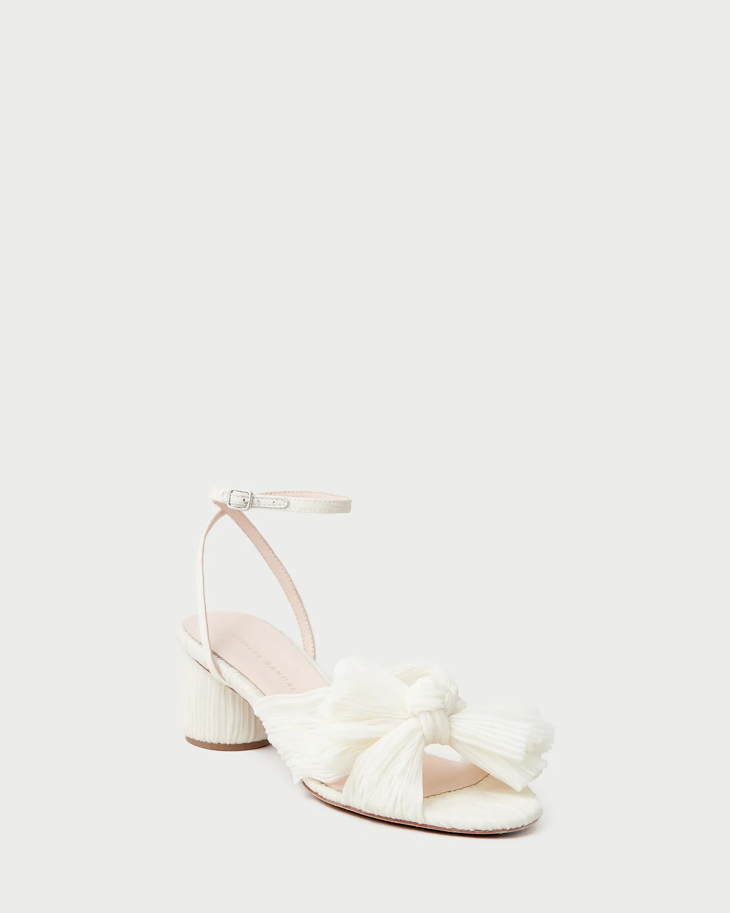 Dahlia Pearl Pleated Bow Heel | Loeffler Randall
