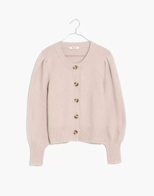 Edencroft Pleat-Sleeve Cardigan Sweater | Madewell