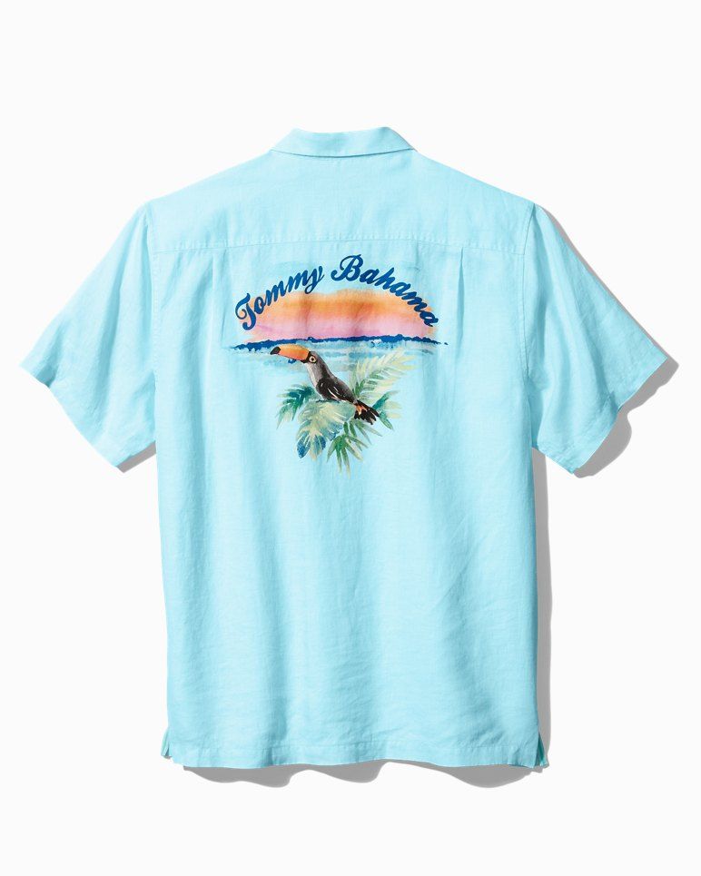 Toucan Sunset Linen Camp Shirt | Tommy Bahama