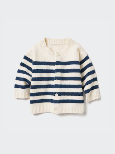 Souffle Yarn Cardigan | Striped | UNIQLO (US)