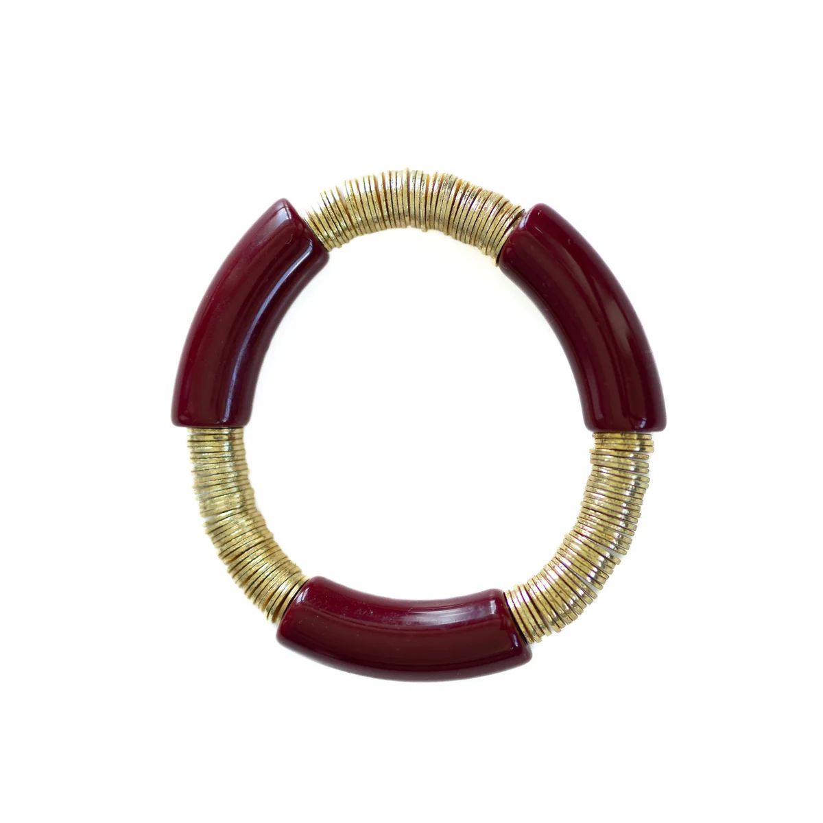 The Maroon and Gold Cormier | Cocos Beads and Co