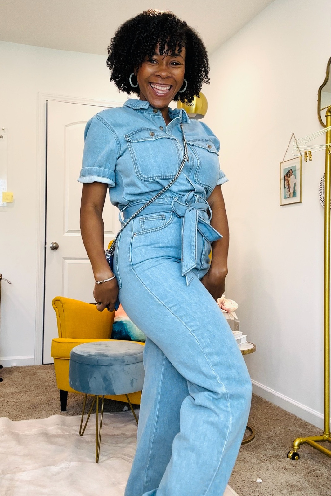 Target Denim jumpsuit. ❤️