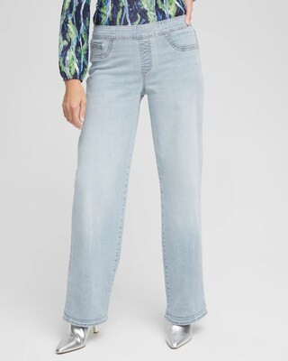 Women's Pull On Wide Jean in Delphinia Indigo | Chico's | Chico's