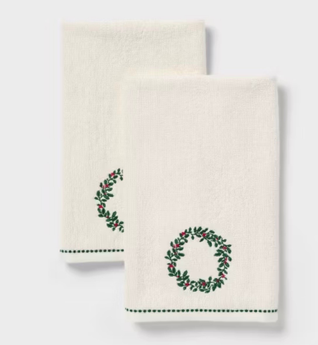 2pk Holly Wreath Christmas Hand Towels Cream - Threshold™ 

#LTKHoliday #LTKFindsUnder50 #LTKHome