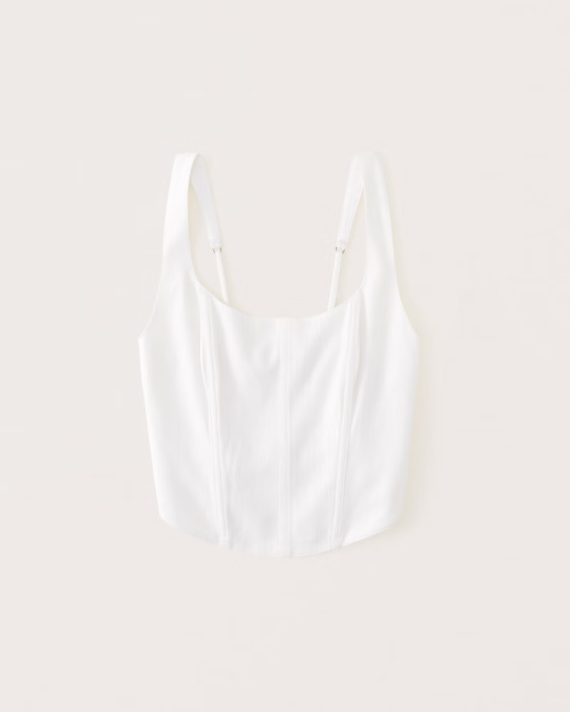 Scoopneck Corset Top | Abercrombie & Fitch (US)