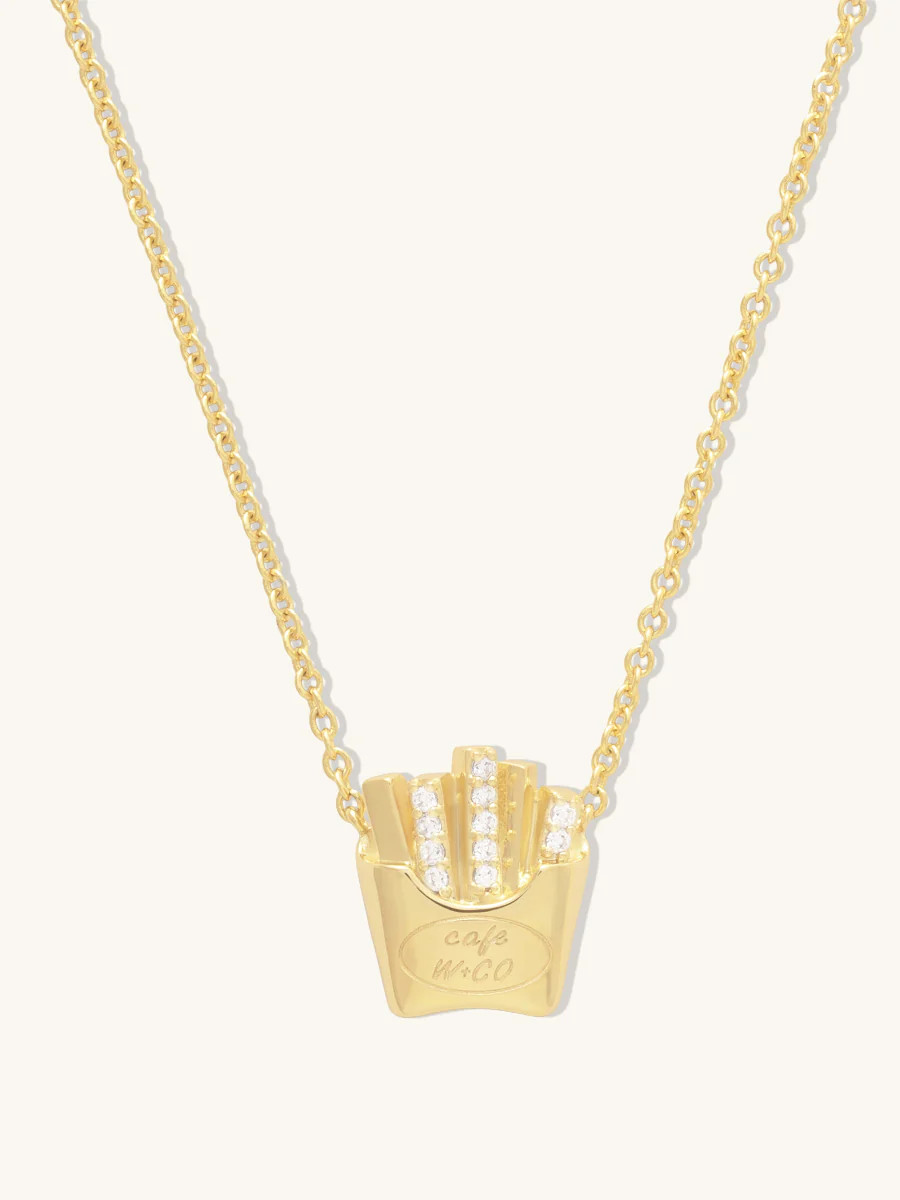 Fries Gold Necklace | Wanderlust + Co | Wanderlust + Co
