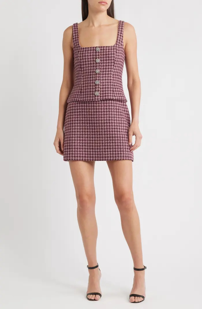 LIKELY Calissa Houndstooth Minidress | Nordstromrack | Nordstrom Rack