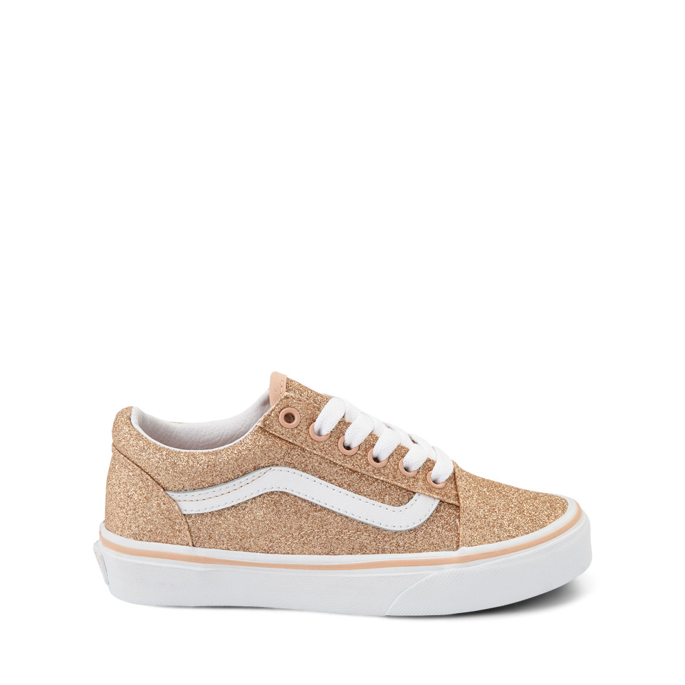 Vans Old Skool Glitter Skate Shoe - Big Kid - Amberlight | Journeys