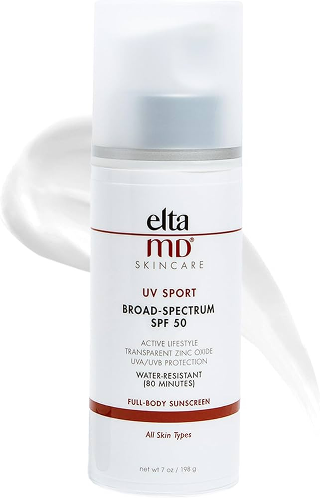 EltaMD UV Sport Body Sunscreen, SPF 50 Sport Sunscreen Lotion, Sweat Resistant and Water Resistan... | Amazon (US)