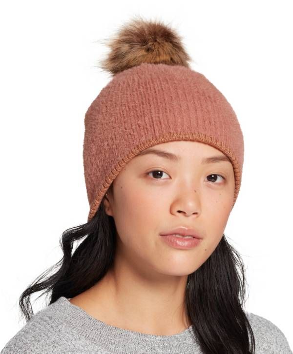 Northeast Outfitters Cozy Brushed Ribbed Fur Pom Hat | Dick's Sporting Goods | Dick's Sporting Goods