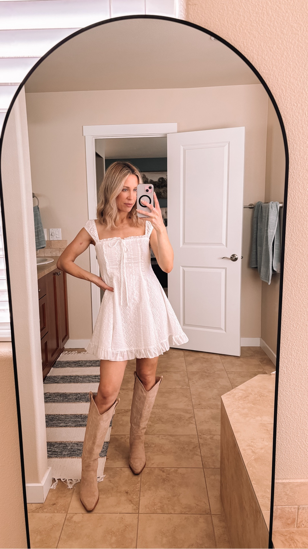Wearing an XS in this cute eyelet dress from @Target. Would be perfect for graduation or any spring/summer event!

#LTKootd #LTKSeasonal #LTKWedding