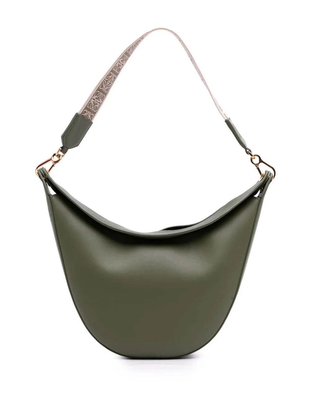 Loewe Pre-Owned 2022 Small Leather Luna Hobo Bag | Green | FARFETCH | Farfetch Global