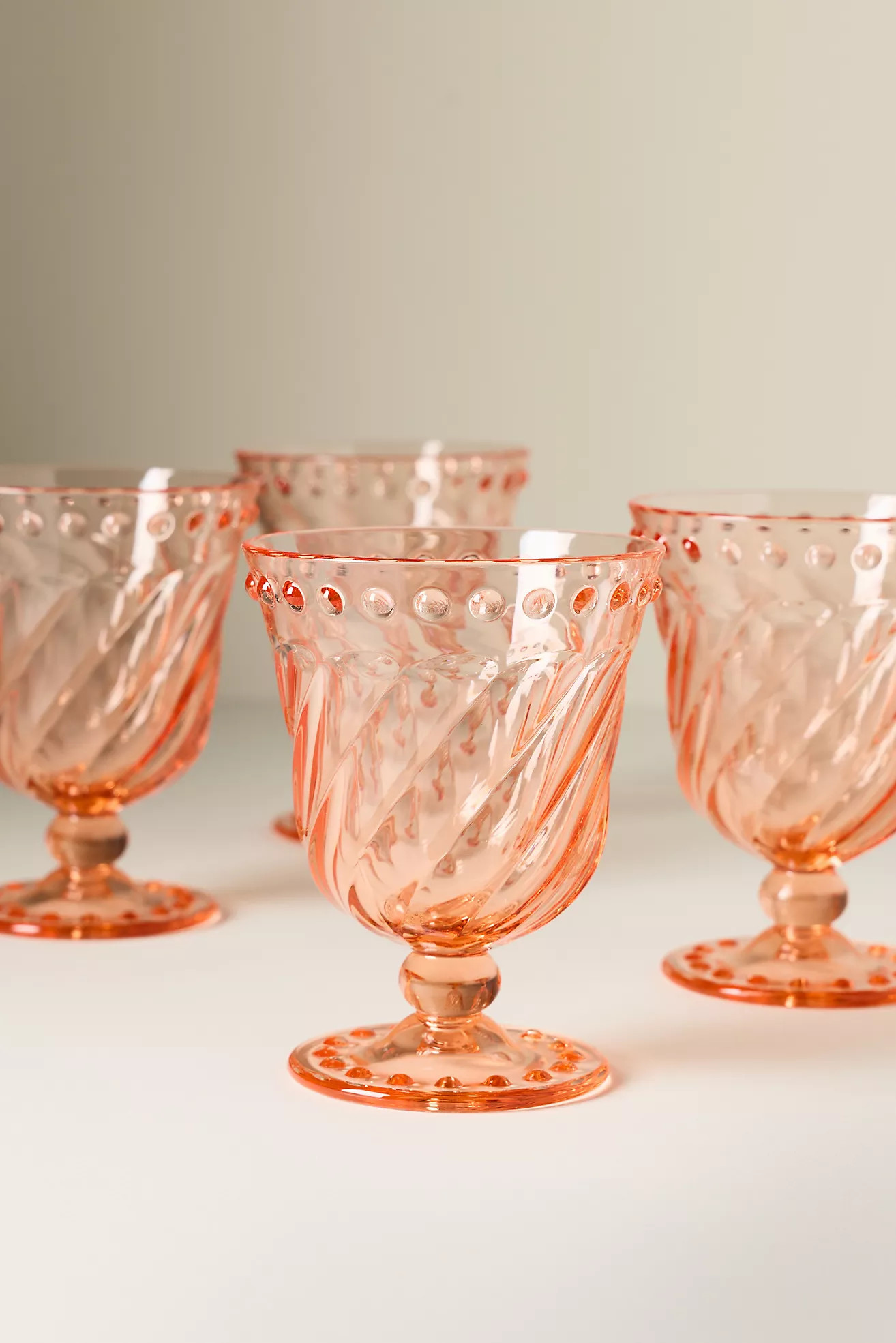 Esther Acrylic Goblets, Set of 4 | Anthropologie (US)