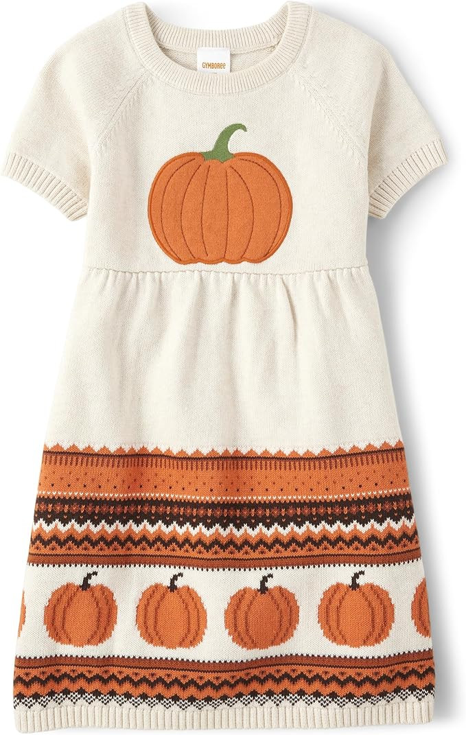Gymboree Girls and Toddler Short Sleeve Sweater Dresses | Amazon (US)
