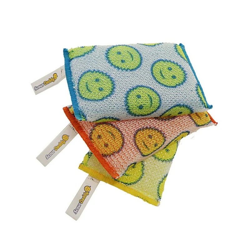 Scrub Daddy Scour Daddy Heavy Duty Scouring Sponge, Multicolor, 3 Count - Walmart.com | Walmart (US)