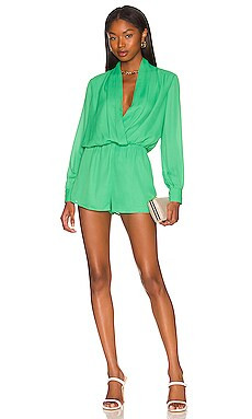 Kaycie Drape Neck Romper
                    
                    superdown | Revolve Clothing (Global)