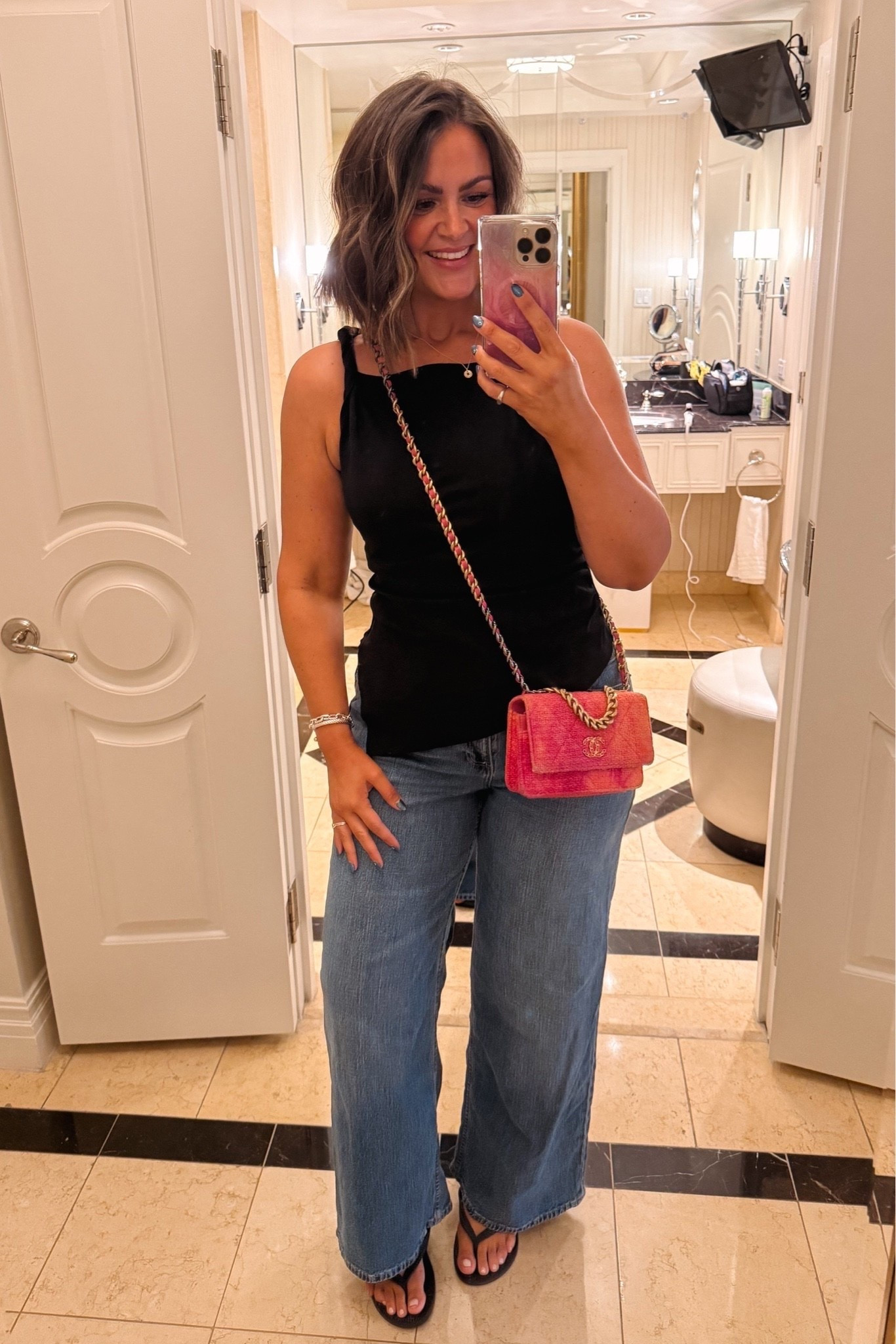 Girls night outfit
Top, large
Jeans, 31R (true size 12)

Vegas outfit, jeans and a going out top, size 12, midsize, dinner outfit, dinner and a show

#LTKootd #LTKMidsize #LTKOver40