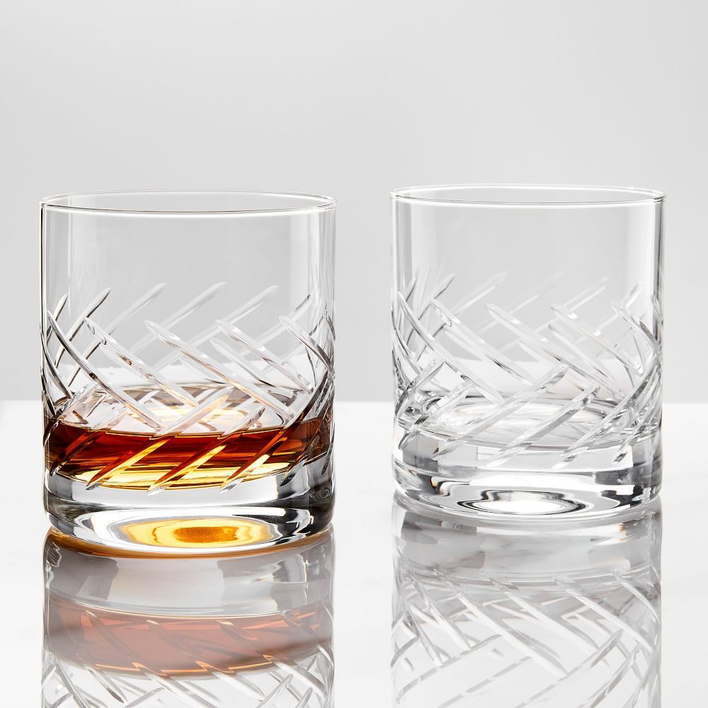 Schott Zwiesel Distil Crystal Whiskey Glasses (Set of 2) | West Elm (US)