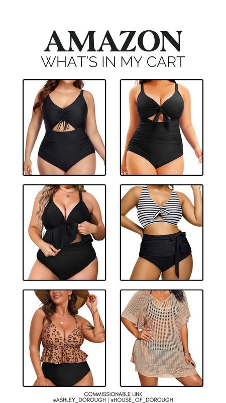 What's in My Cart - Black Swimsuits from Amazon! Stay tuned for a review!

#LTKplussize #LTKSeasonal #LTKswim