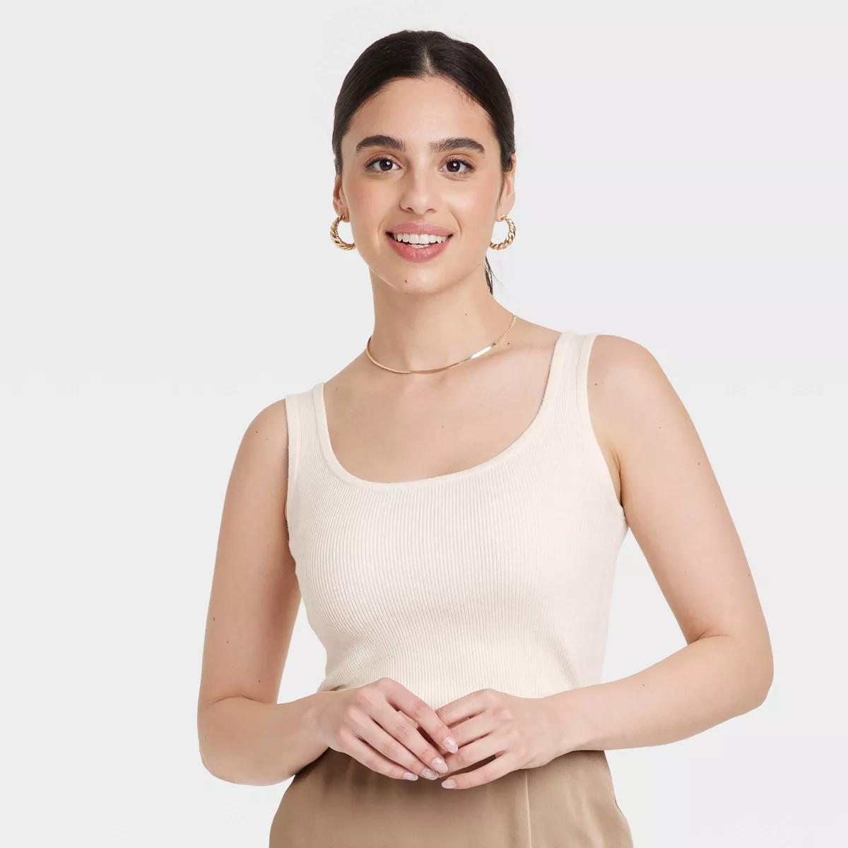 Women's Scoop Neck Sweater Tank Top - A New Day™ | Target