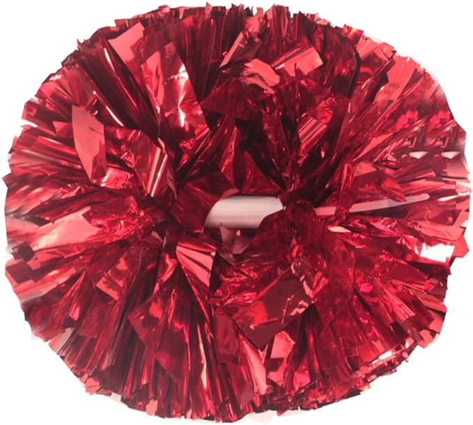 Hooshing 2/6/12PCS Cheerleading Pom Poms with Baton Handle for Team Spirit Sports Dance Cheering ... | Amazon (US)