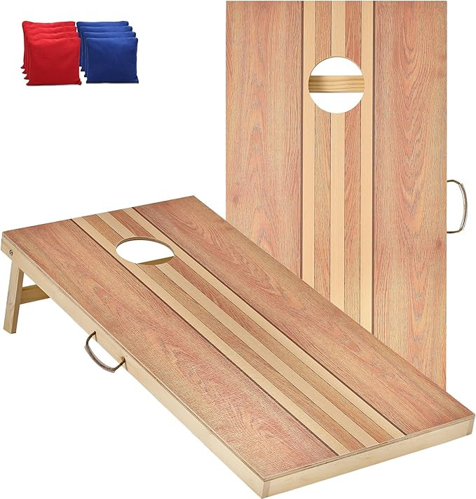 Cornhole Set 4'x2' Cornhole Board Sets with Bags Regulation Size, Corn Hole Games for Adults Outd... | Amazon (US)