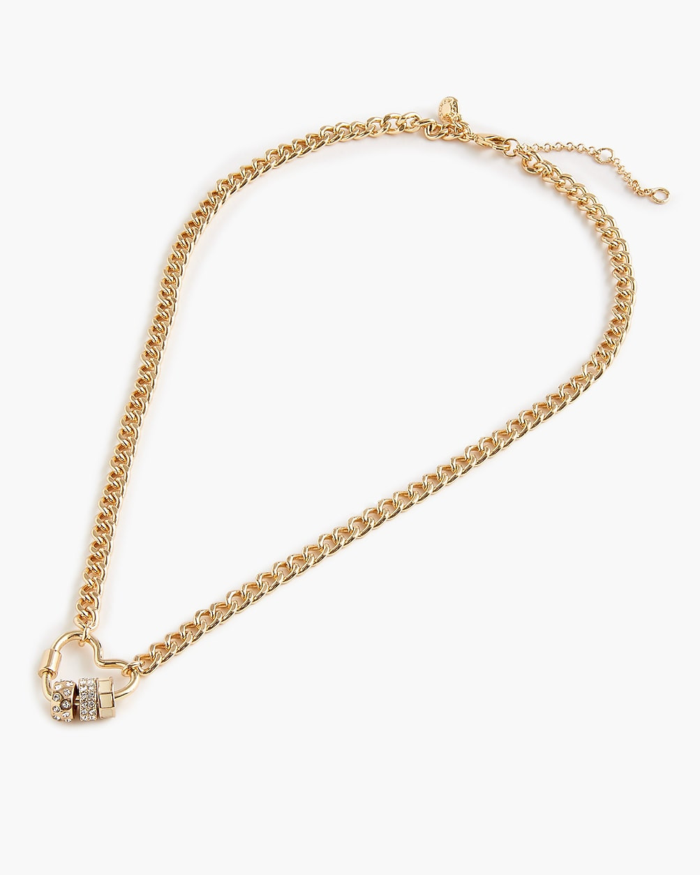 Heart carabiner charm necklace | J.Crew Factory