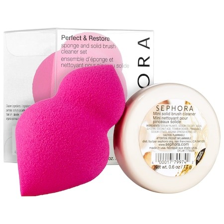 SEPHORA COLLECTION Perfect & Restore Sponge and Solid Brush Cleaner Set | Sephora (US)