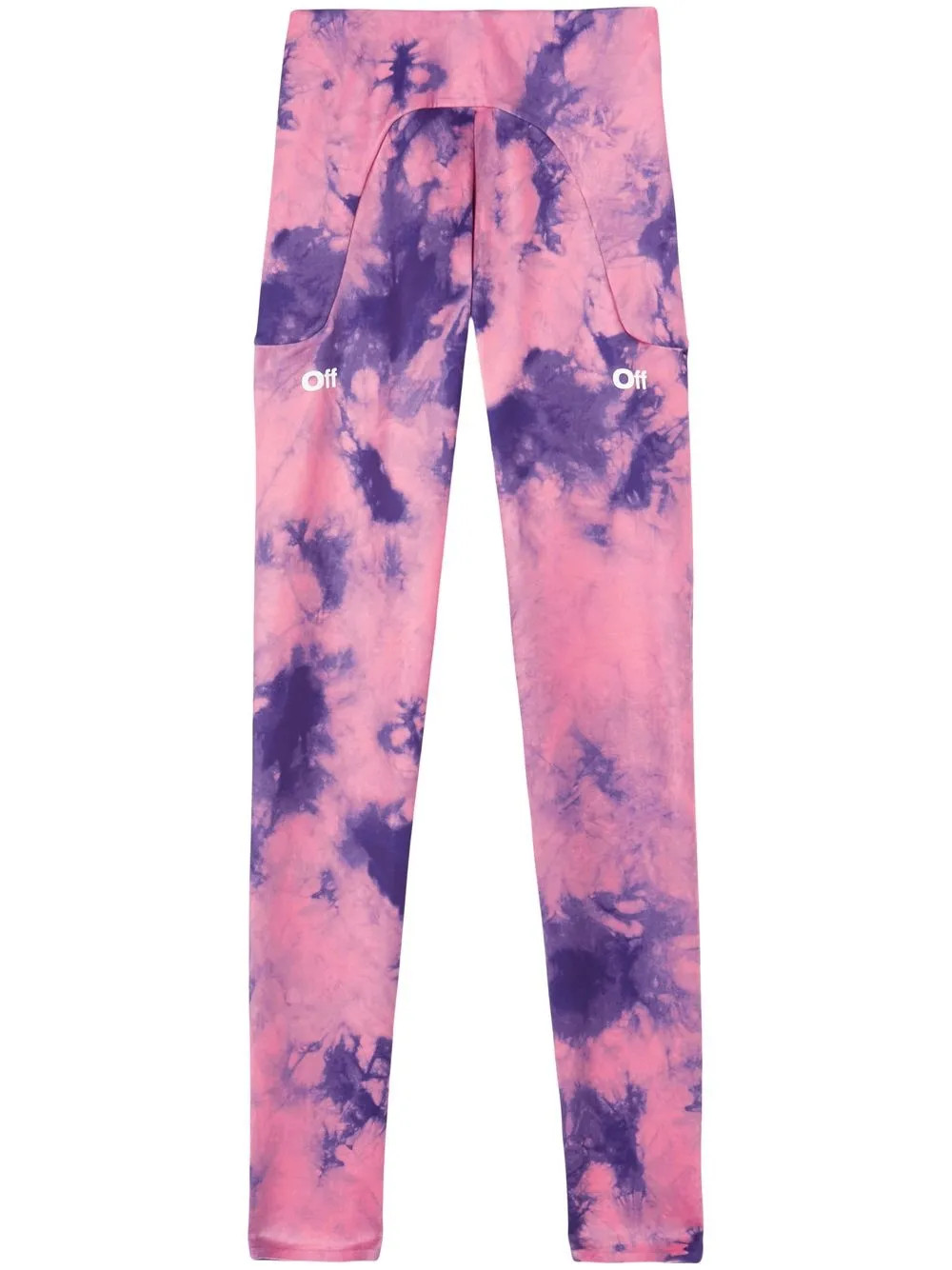 Off-White tie-dye logo-print Leggings - Farfetch | Farfetch Global