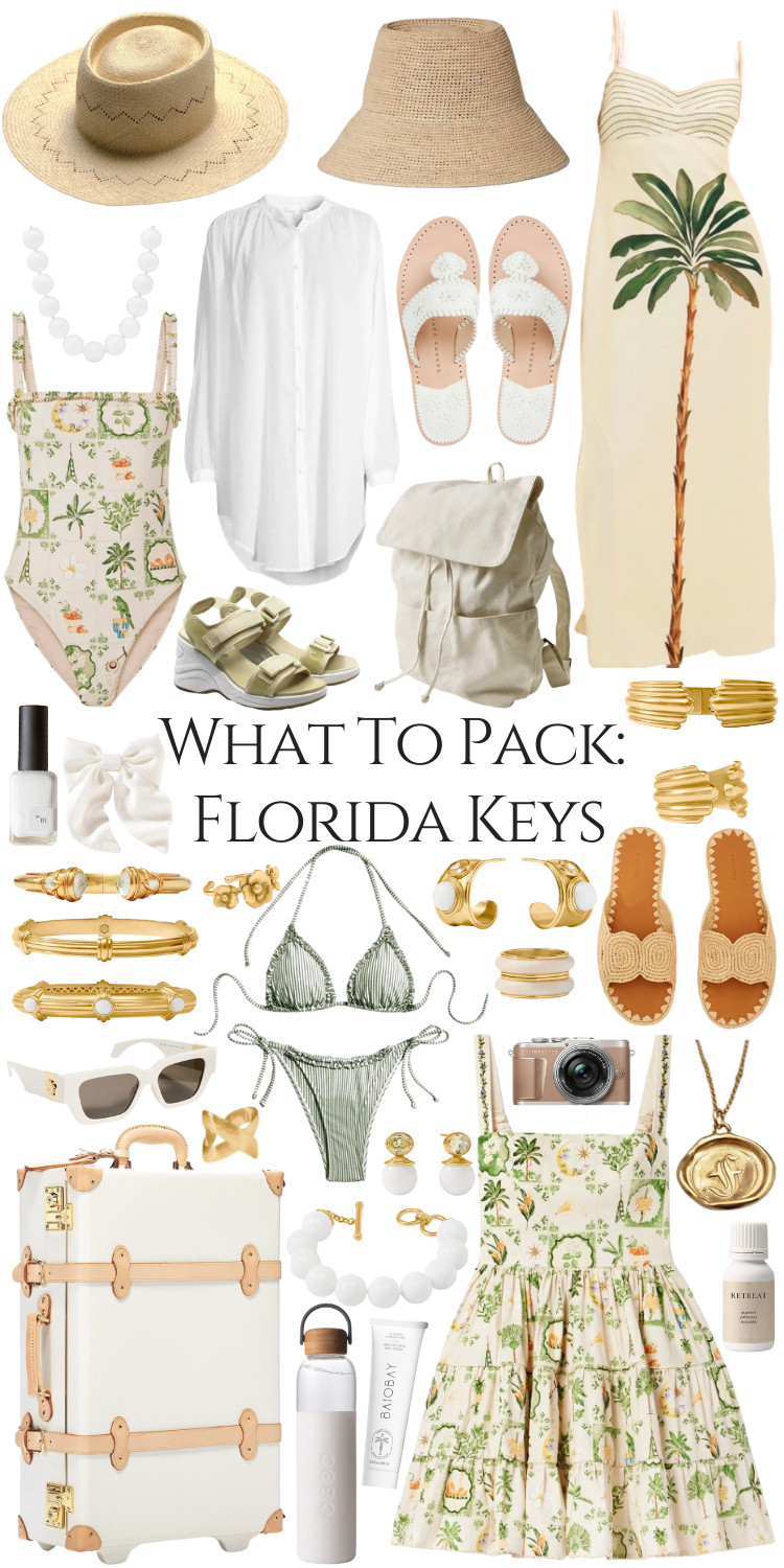 What to Pack for your next tropical getaway vacation or honeymoon featuring beach-ready, poolside looks perfect for lounging, swimming, and dinner after. Sunhats, sandals, one piece swimsuits, and gorgeous gold jewelry perfect for gifting. #vacation #springbreak #getaway #honeymoon #whattopack #floridakeys #tropicalvacation #whattopack 

 #LTKootd #LTKSaleAlert #LTKTravel