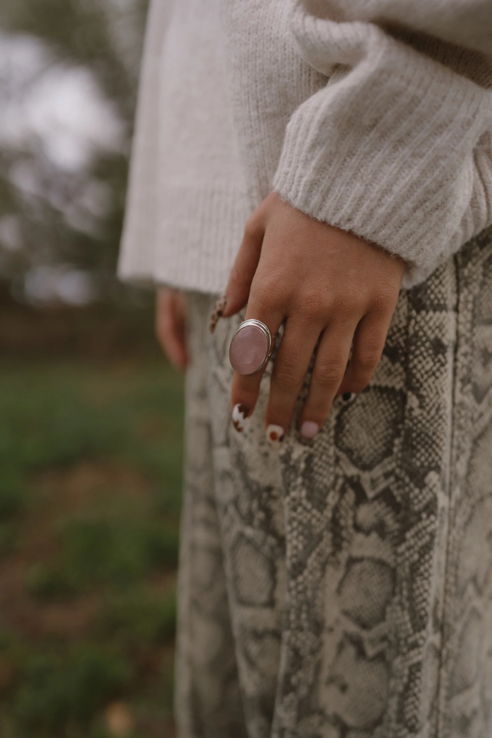 Rosemead Ring | Rose Quartz | Goldie Lew Jewelry, LLC