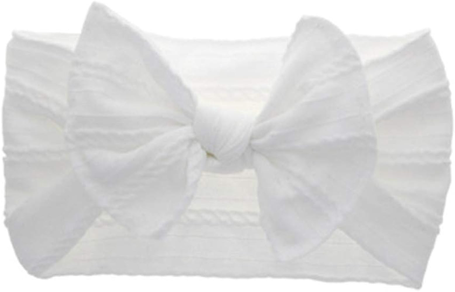 Infant Baby Girl Nylon Bow-knot Headband Newborn Headwrap Hair Accessories with Knotted Bow | Amazon (US)